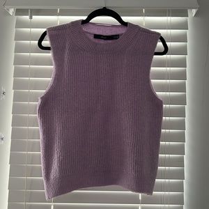 Floral sweater vest